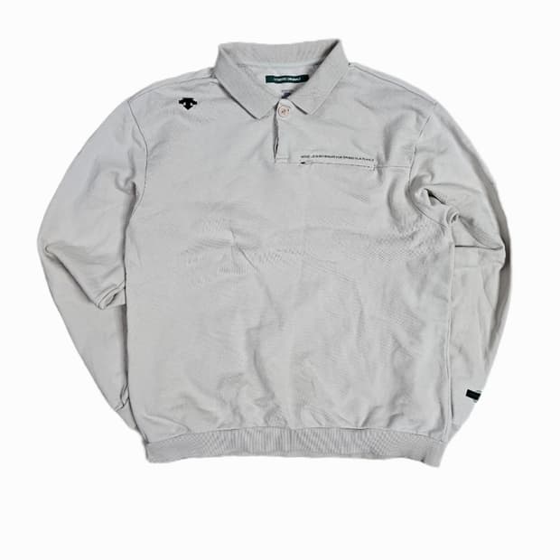 [100] 데상트 코튼 긴팔 폴로 티셔츠