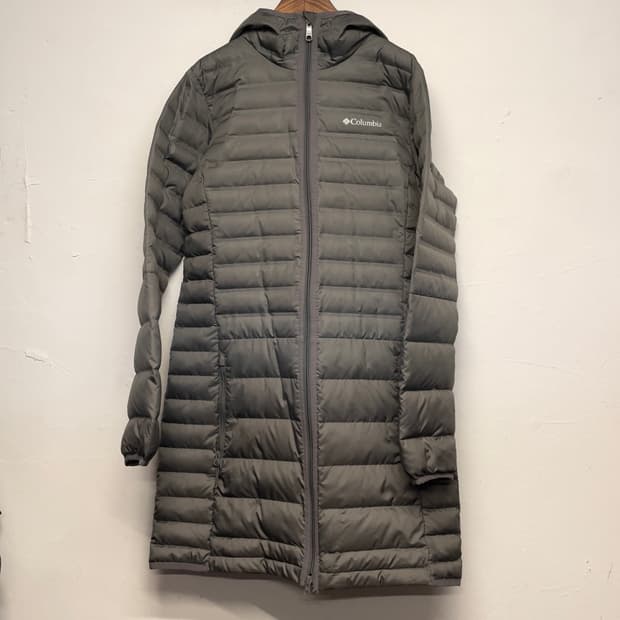 컬럼비아 (우먼) 그레이 650필 경량 덕 다운 롱 패딩 