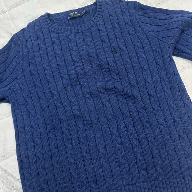폴로 랄프 로렌 여성 케이블 니트