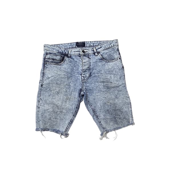 Bershka 버쉬카 라이트 블루 더티워싱 스키니 데님 반바지