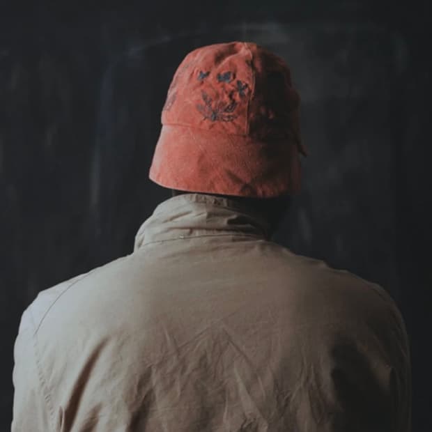 하테리 케피 브릭레드 모자