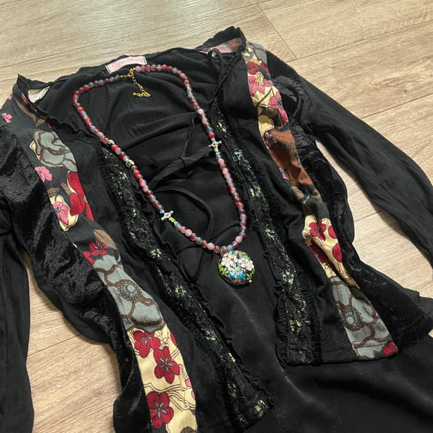 빈티지 오리엔탈 코디셋 vintage oriental top dress