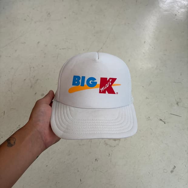 90s USA Kmart Big K 빈티지 메쉬 트러커캡 OS