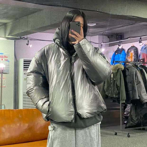 파르티멘토 투웨이 실버 페더레스 패딩 b3363