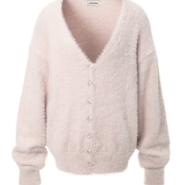 쓰리타임즈 메리 가디건 핑크