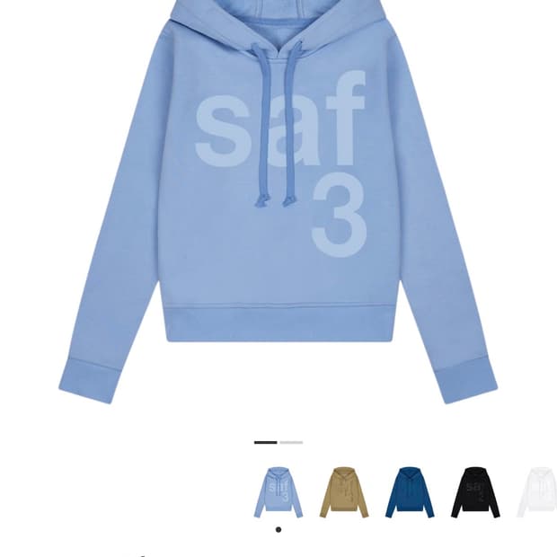 사파리스팟 우먼 1/2 베이직 후드 스카이 