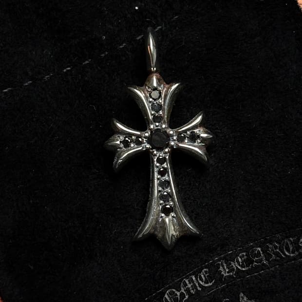 크롬하츠 타이니 크로스 블랙 풀파베