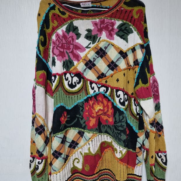 90s 에스닉 스웨터 