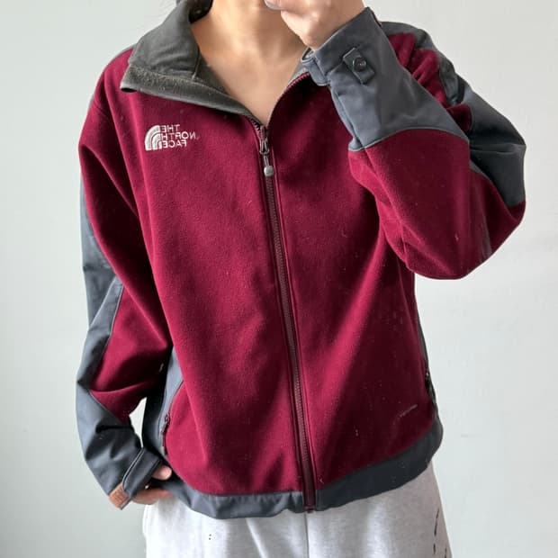 [L] 노스페이스 버건디 윈드스토퍼 플리스 자켓