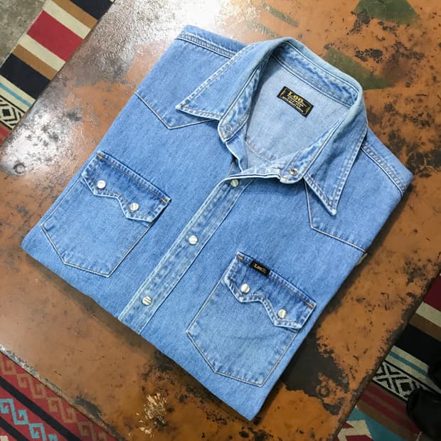 LEE 리 연 중청 데님 웨스턴 셔츠 남성 115 빅사이즈