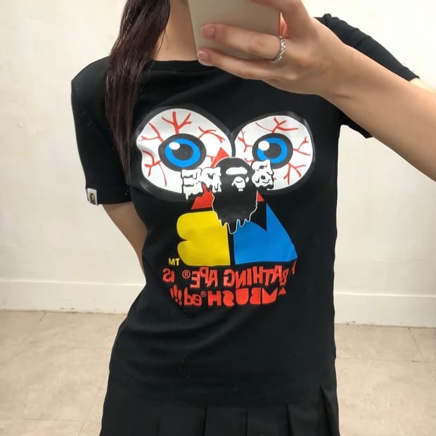 베이프 X 엠부쉬 반팔 티셔츠
