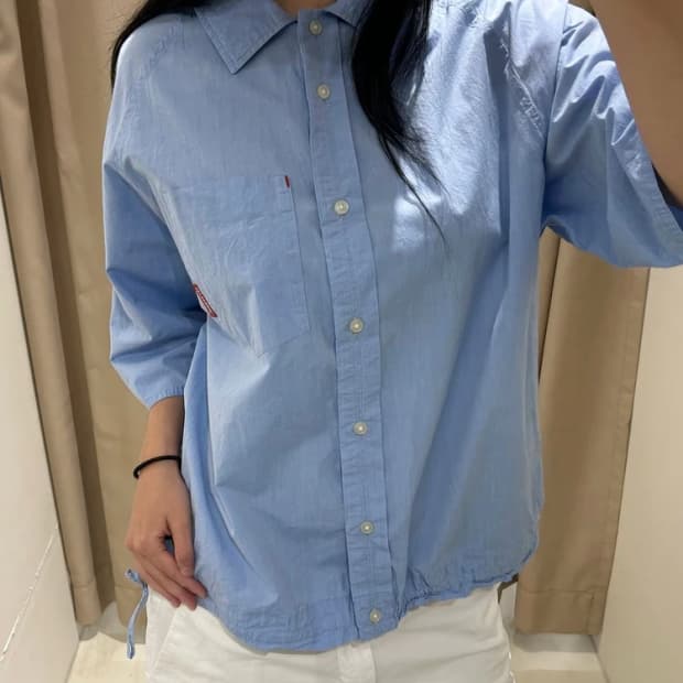 히스테릭글래머 00's 레글런 반팔 셔츠 R2802