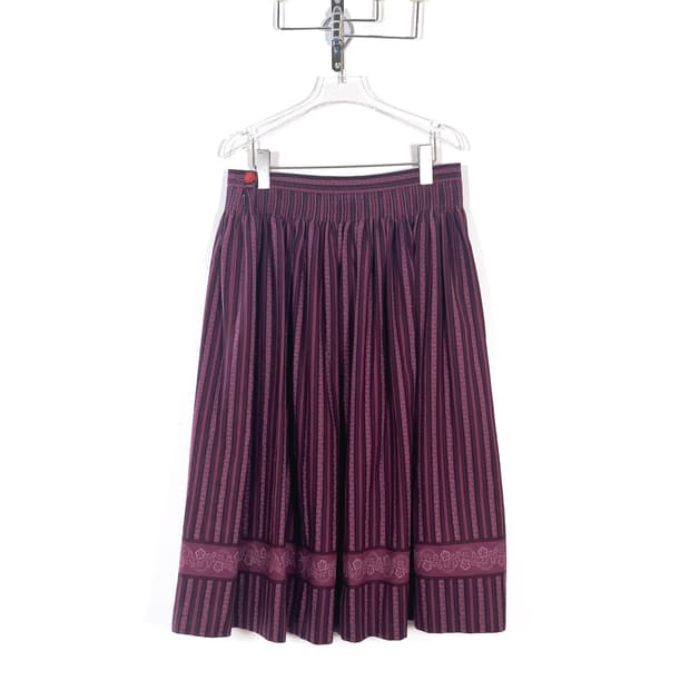 빈티지 노르딕 스트라이프 스커트