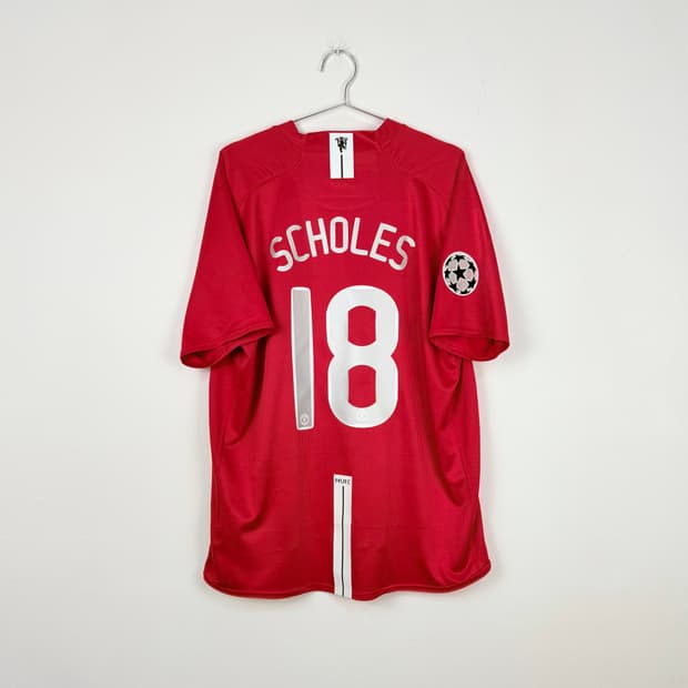 07-08 맨유 홈 스콜스 유니폼