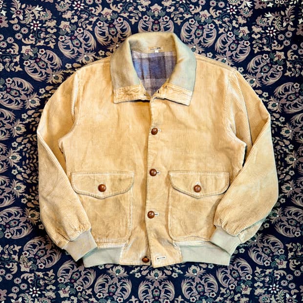 90s Sanyo Camel 코듀로이 블루종 a1자켓