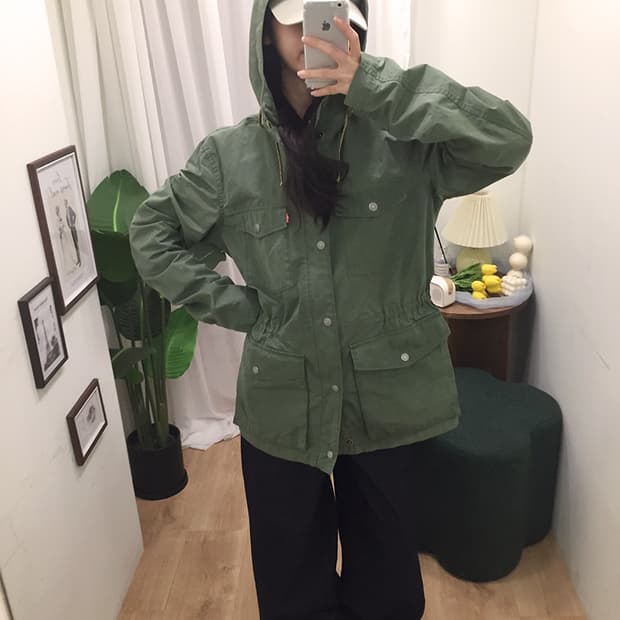 여성 리바이스 포켓 야상자켓 100