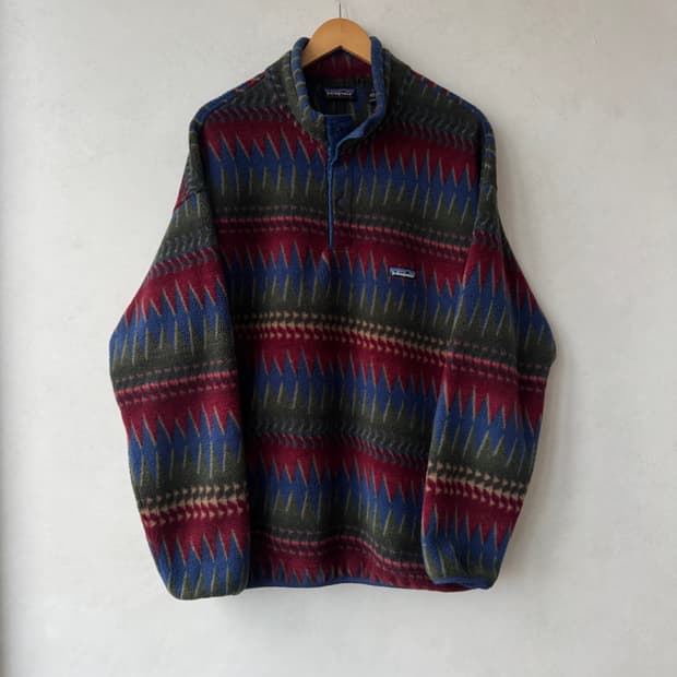 1996 파타고니아 Minnehaha Flame 스냅 플리스