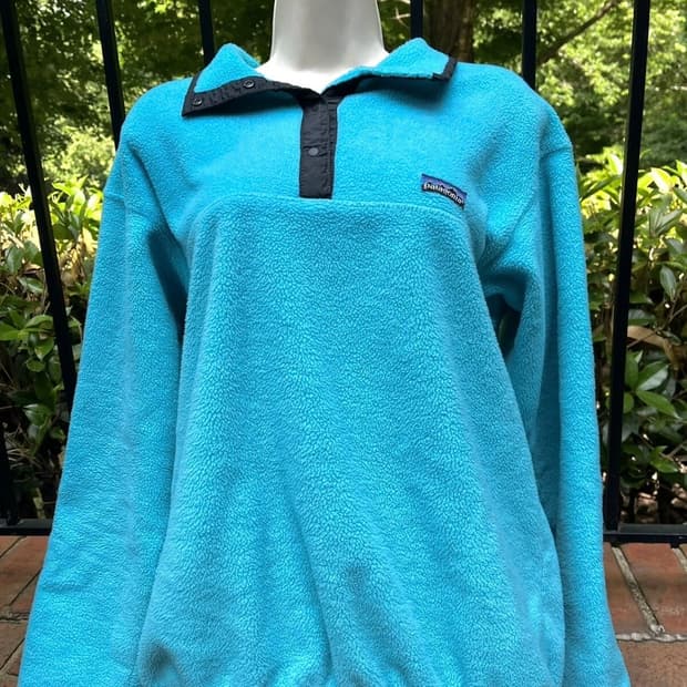 파타고니아 80s 신칠라 스냅  블루 usa