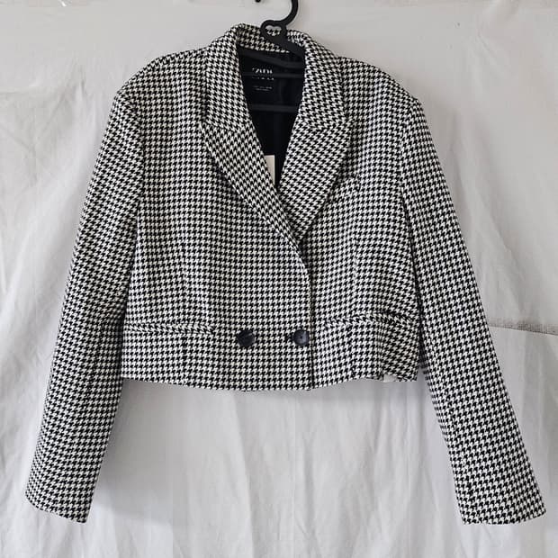 자라 하운드투스 여성 크롭 자켓 L