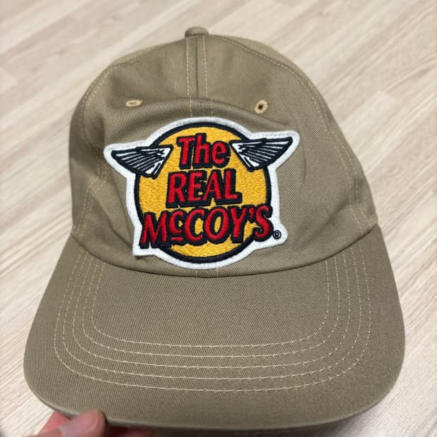 리얼맥코이 베이지 볼캡