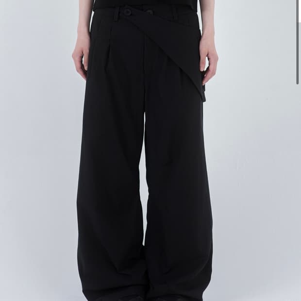 미세키서울 웨이스트 포켓 백 와이드 팬츠