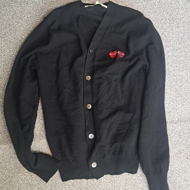 꼼데가르송 더블와펜 가디건