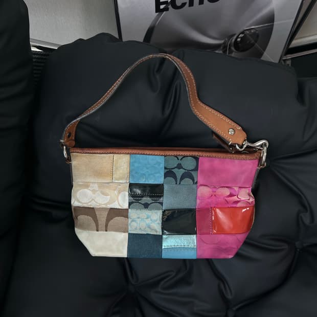코치 패치워크 숄더백