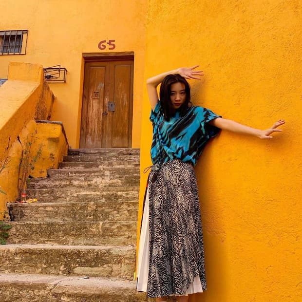 Toga Pulla pleated skirt