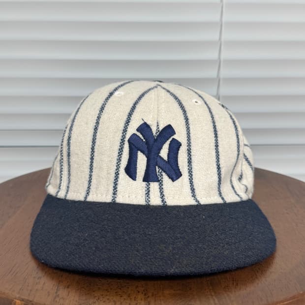 90s 양키즈 yankees 빈티지 핀스트라이프 햇 캡 뉴에라