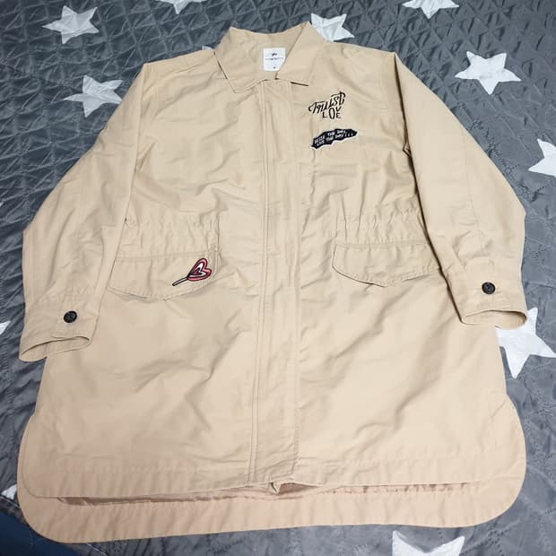 뱅뱅진스 빈티지 코치자켓 베이지 (M)