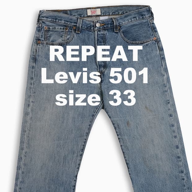 빈티지 리바이스 501 중청 33 인치 LV50134565