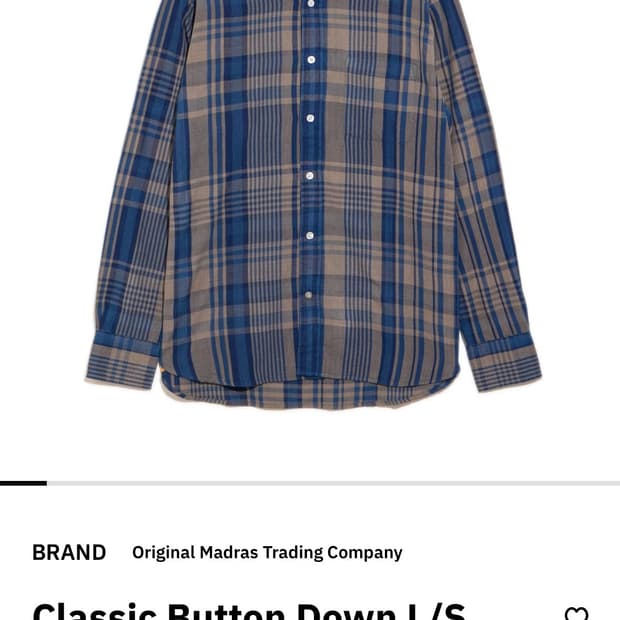 ORIGINAL MADRAS TRADING COMPANY 셔츠