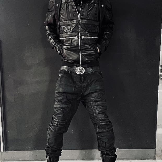 [M] HOOD BY AIR 램스킨 하키자켓