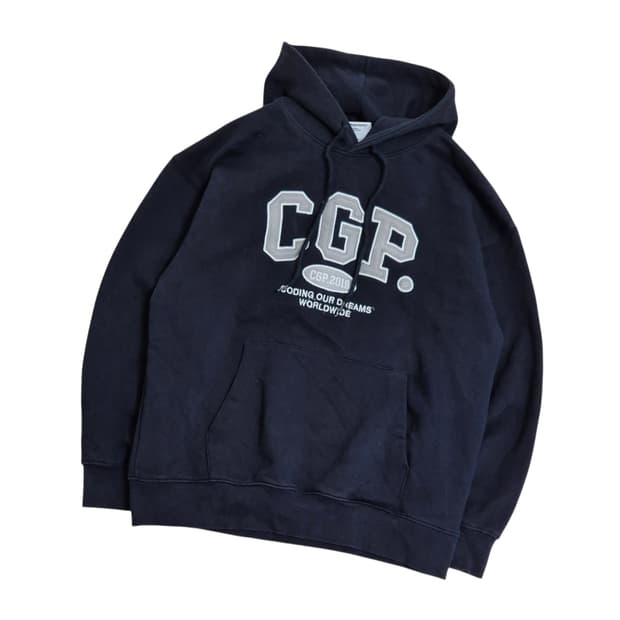 코드그라피 빅로고 후드티