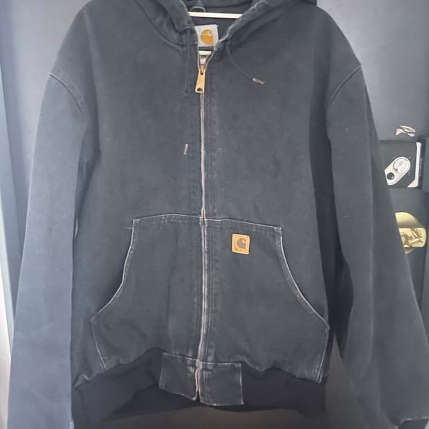 칼하트 j130 L 액티브 자켓 데님 덕액티브 BLK
