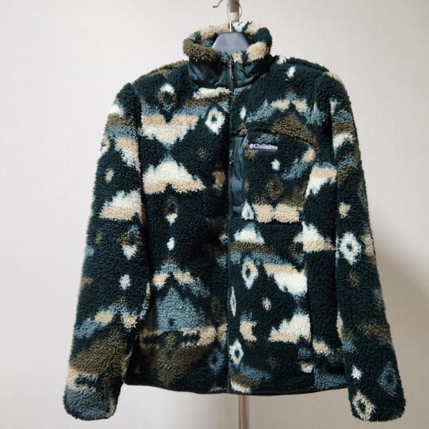 컬럼비아 패턴 플리스 자켓 m 95-100