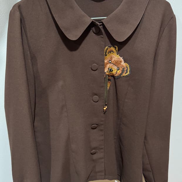 라떼갸루 쿠마 자수블라우스 리즈리사 히메갸루빈티지로걀엑시즈팜원피스커트