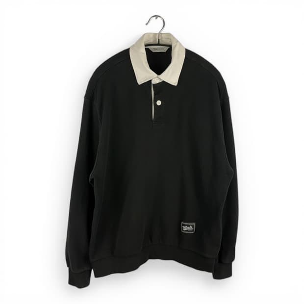 (무료배송)95) 마인드브릿지 카라 맨투맨 블랙