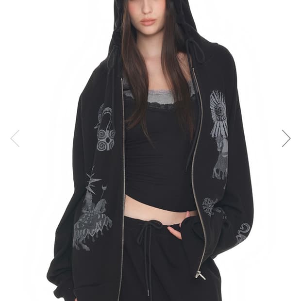 Toomuchtax waffle zip-up hoodie 색상교환
