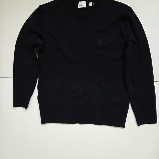 버버리 니트 블랙 100