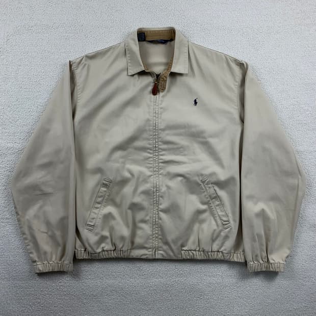 90's made in USA 폴로 랄프로렌 포니로고 베이지 스윙탑 자켓