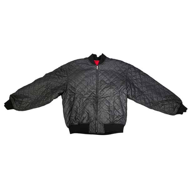 빈티지 미치코 코시노 런던 MICHIKO 리버시블 플리스 퀄팅 블루종 F