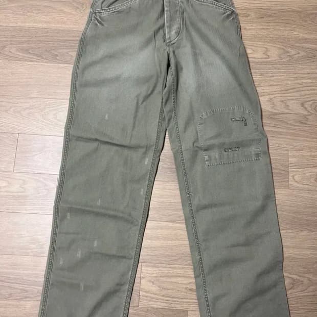 폴로 랄프로렌 데미지드 유틸리티 치노 퍼티그 팬츠 31 밀리터리