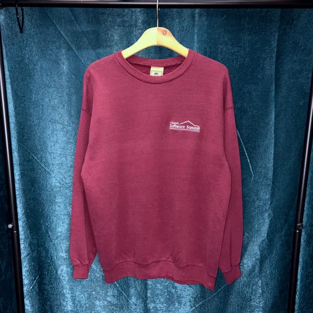 (L) 90s Lee 콜로라도 버건디 오버 맨투맨