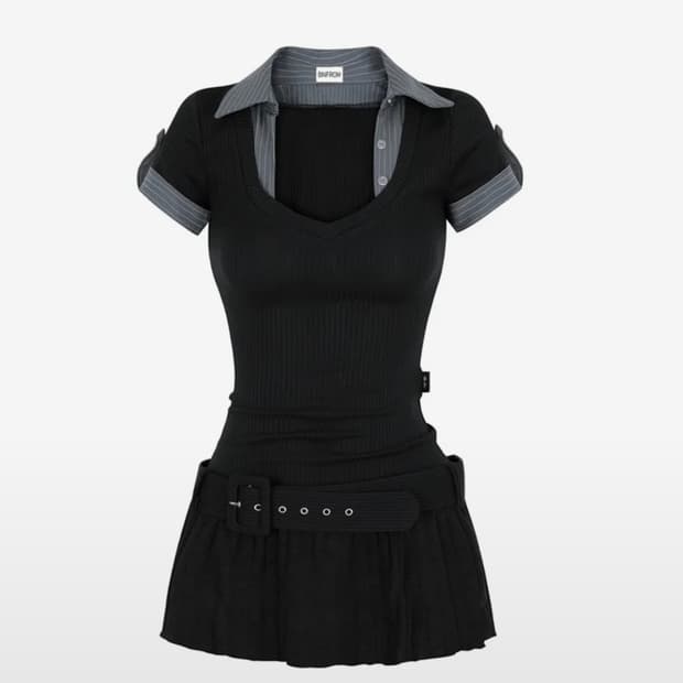 비엔프롬 STUDY WASIT BELT 원피스