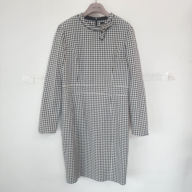 린KL 체크 롱 원피스