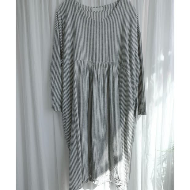 Striped pajama dress