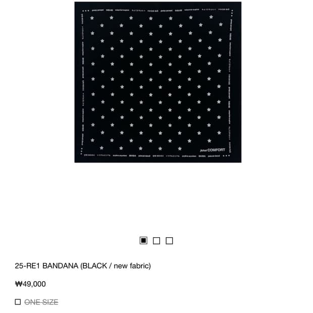 jichoi 25-RE1 BANDANA - black