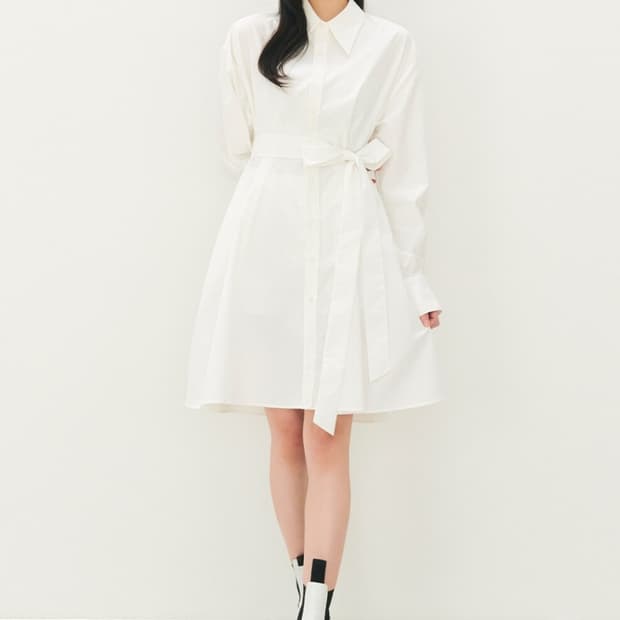 시티브리즈 벨트 플레어 원피스