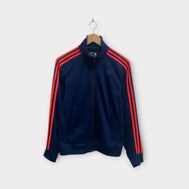 아디다스 오렌지 삼선 트랙탑 져지 95